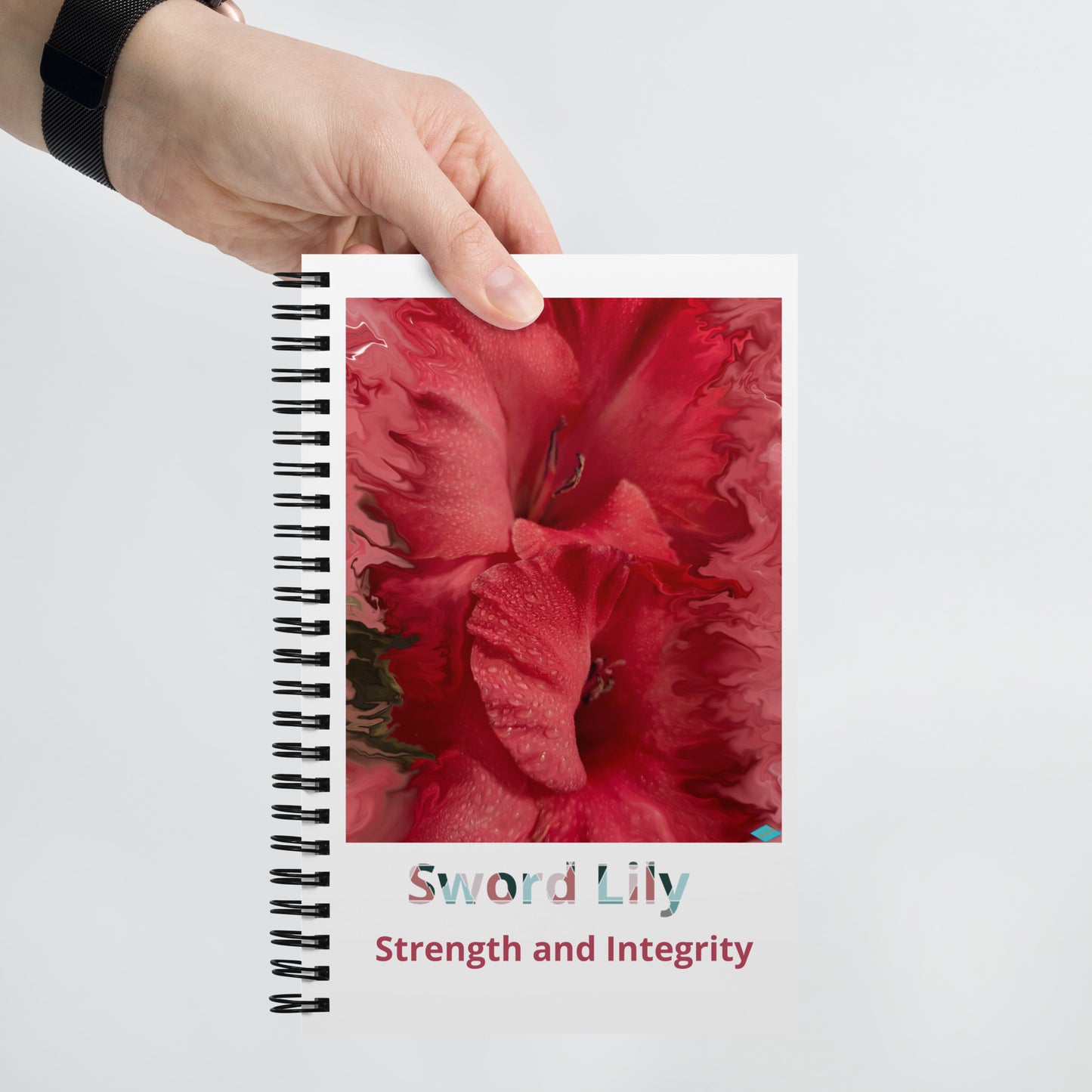 Sword Lily Spiral notebook